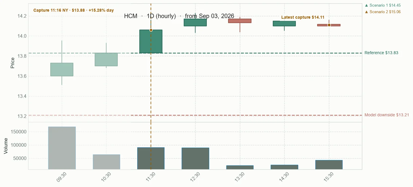 HCM observed price path